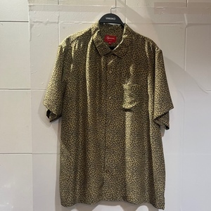 Supreme 22ss Leopard Silk S/S Shirt Size-XL シュプリーム レオパードシルク半袖シャツ