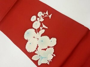 Art hand Auction ys6563557 ; Shiose motif chrysanthème peint à la main Nagoya obi [recyclé] [porter], groupe, Nagoya obi, Adapté