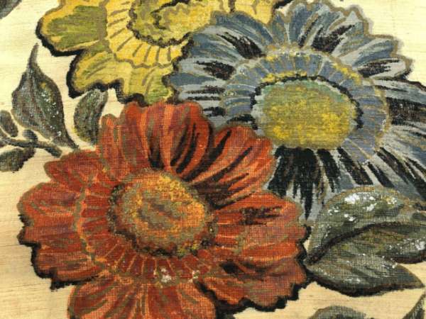 ys6593501; Pongee con estampado de flores pintado a mano Nagoya obi [antiguo] [usando], kimono de mujer, kimono, Tsumugi, Ropa, otros