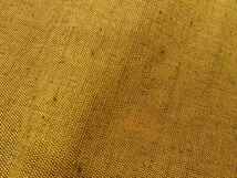ys6620157; 手織り紬抽象草花模様織出し名古屋帯【リサイクル】【着】_画像6