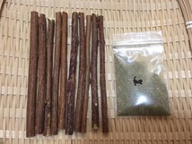 ☆即決!!☆またたびセット♪☆葉の粉末＋乾燥木１０本☆信州産☆_画像1