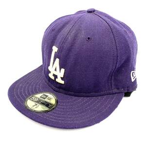 ☆ 希少!!ヴィンテージ '人気モデル' NEW ERA ニューエラ × ロサンゼルスドジャース 59FIFTY ベースボール/ストレートキャップ 帽子 7.1/2