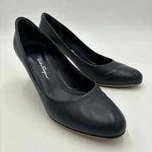 Q ＊ イタリア製 '高級婦人靴' 大きいサイズ Salvatore Ferragamo サルヴァトーレフェラガモ 本革 ヒール / パンプス 9D 26cm シューズ _画像2
