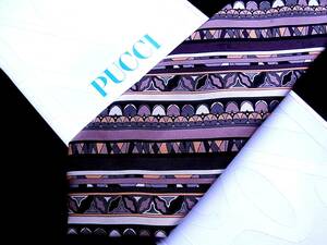 !*:.*:NY7553[ beautiful goods ] Emilio Pucci [ Logo go in ] necktie 