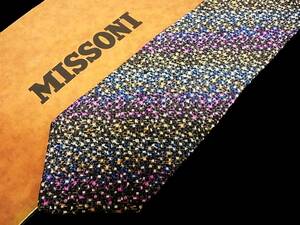 ♪*:.*:№Y8168【美品】ミッソーニ【色の魔術師☆ＭＩＳＳＯＮＩ】ネクタイ