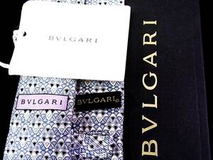 ♪:.*:0088【美品】新作・中細【BVLGARI】ブルガリ 「最高級セッテピエゲ」 ネクタイ