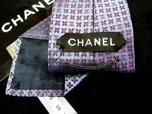 ♪:.*:0693【美品】シャネル【CHANEL】 総ＣＣロゴ柄 ネクタイ★