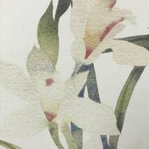 BNC13/19　石版印刷 Susan van Campen Pink Lilies 84/350 1984年 エディションナンバー記載 署名 ■_画像8