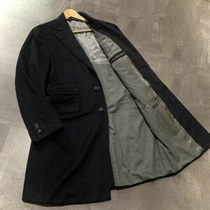 P ☆ 至高の一品 'イタリア製' Ermenegildo Zegna エルメネジルドゼニア PURE CASHMERE チェスターコート TAILORED COAT アウター size:54R