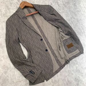 QQ ＊ 美品 イタリア製 国内正規品 '高級紳士服' CORNELIANI ID コルネリアー二 BLEISURE JACKET シルク混 テーラードジャケット size50