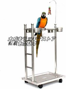  популярный рекомендация попугай подставка bird подставка птица Play подставка bird клетка нержавеющая сталь с роликами .... меры F1768