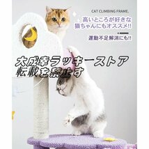 ー 猫タワー ネコ 猫用品 据え置き 爪とぎ 多頭飼い 可愛い 月 雲 星 z036_画像4