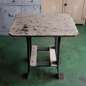 Vintage USA Work Table 'C' 木製 机 テーブル 作業台 ガレージ インダストリアル ワーク 什器 アメリカ アンティーク ヴィンテージ Y-1653