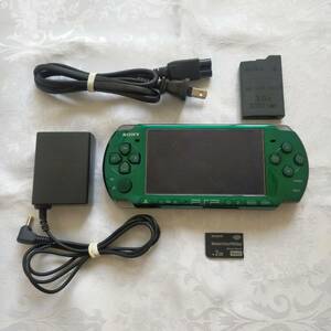 【美品】【レアカラー】PSP 3000 すぐ遊べるセット(グリーン)