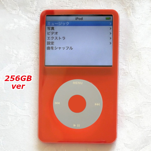 Apple iPod classic 第5世代 A1136 MA450J ベース SDカスタム U2 RED 