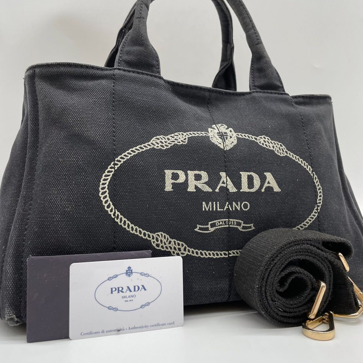 美品 PRADA プラダ カナパ S 2way ブラック ショルダーバ | JChere雅虎