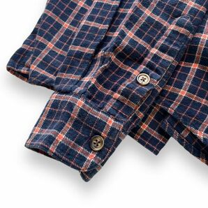 POLO RALPH LAUREN ポロ ラルフローレン 長袖 チェック コットン ネルシャツ フランネル シャツ トップス レギュラーカラー 160 オレンジ系の画像5