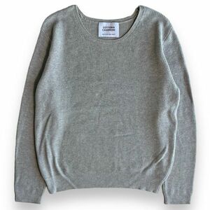 BEAUTY&YOUTH UNITED ARROWS ユナイテッドアローズ 1613-105-2646 コットン カシミア クルーネック 畦 ニット リブ トップス F グレー