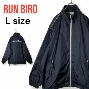 MIZUNO ミズノ RUN BIRD ランバード ウインドブレーカー Lサイズ 黒 ブラック