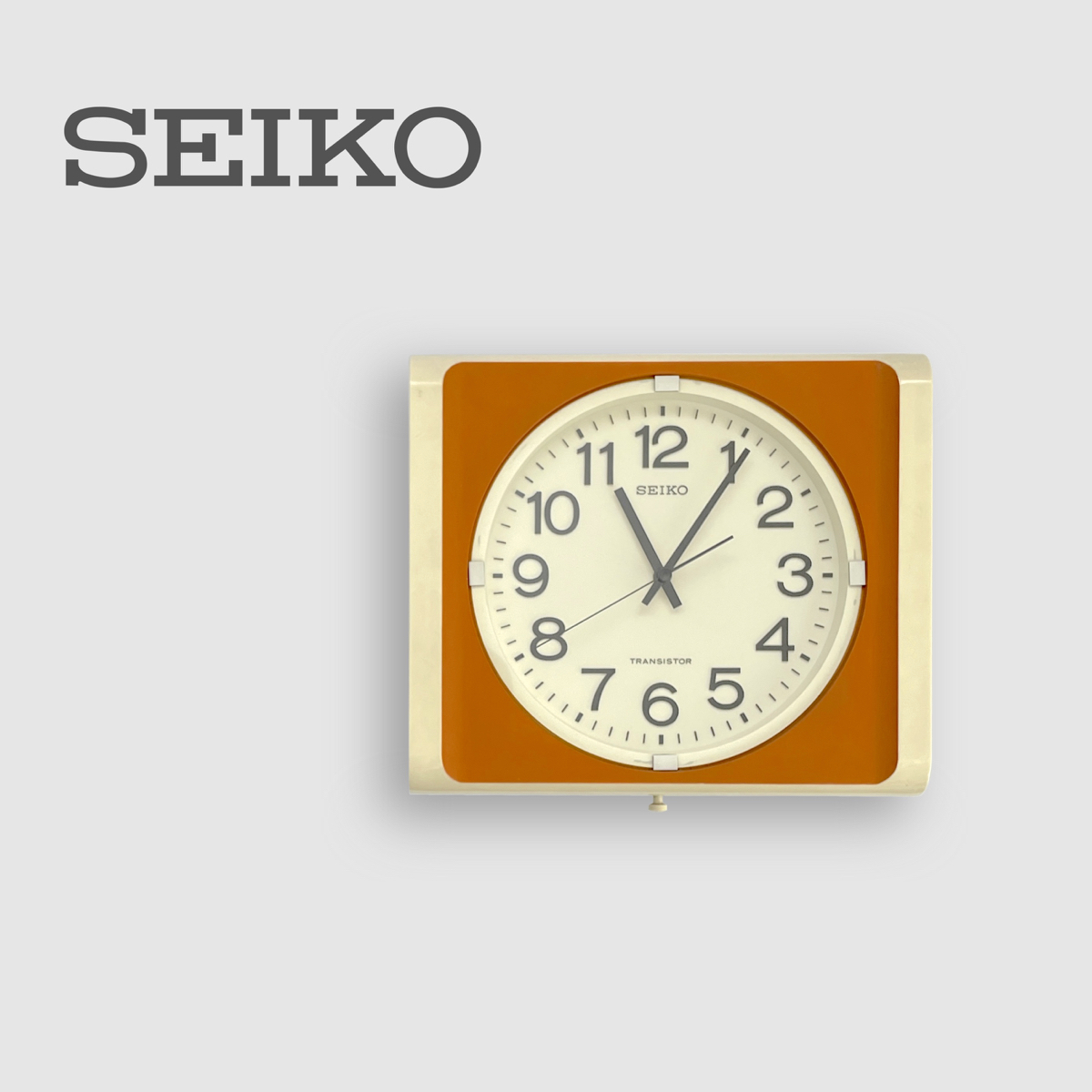 90s【SEIKO】ヴィンテージ ポストモダンデザイン 掛け時計 クロック-