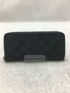 LOUIS VUITTON◆ジッピー・ウォレット・ヴェルティカル_モノグラム・エクリプス_BLK/PVC/BLK/メンズ