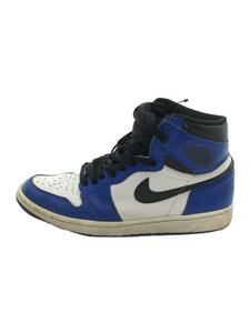 NIKE◆AIR JORDAN 1 RETRO HIGH OG/エアジョーダン1レトロハイ/ブルー/27cm/BLU