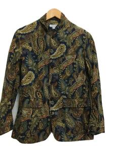 Engineered Garments◆PAISLEY BAKER JACKET/シャツジャケット/XS/コットン/カーキ/ペイズリー柄