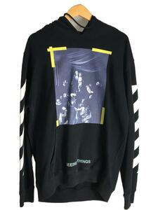 OFF-WHITE◆パーカー/M/コットン/BLK/プリント/OMBB003F17003016