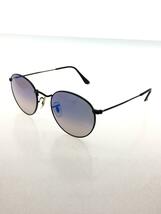 Ray-Ban◆サングラス/ROUND METAL/メタル/BLK/BLU/メンズ/RB3447/ROUND METAL_画像2