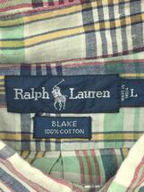 RALPH LAUREN◆blake/半袖シャツ/L/コットン/マルチカラー/チェック_画像3