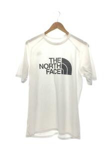 THE NORTH FACE◆ショートスリーブGTDロゴクルー/Tシャツ/L/ポリエステル/WHT/無地/NT12376