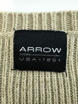 ARROW◆セーター(厚手)/L/コットン/BEG_画像3