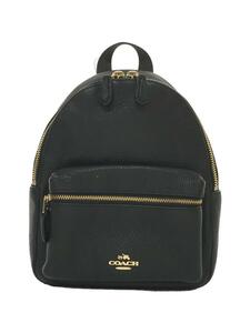 COACH◆ミニチャーリー_ブラック/レザー/ブラック/F38263 IMBLK