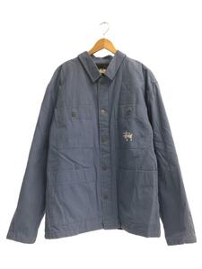 STUSSY◆Quilted Chore Coat/カーコート/XL/コットン/BLU/115475