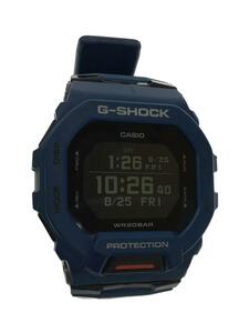 CASIO◆クォーツ腕時計_G-SHOCK/デジタル/ラバー/BLK/BLU