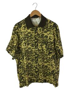 TOGA◆INNER PRINT S/S SHIRT/半袖シャツ/48/ポリエステル/YLW/アニマル/TV22-FJ326