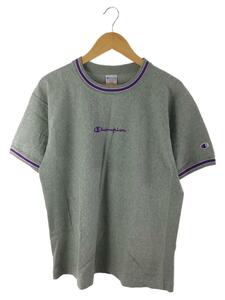 Champion◆Tシャツ/L/コットン/GRY/無地/C3-P317