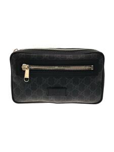 GUCCI* body bag _GGs pulley m/PVC/BLK/ total pattern 