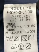 NOLLEY’S◆半袖ワンピース/38/ブルー/8-0030-3-07-006/フロントパーツ付ワンピース_画像4