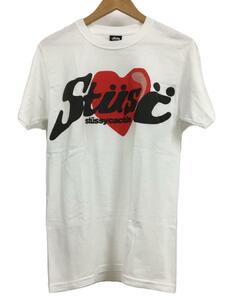 STUSSY◆Tシャツ/S/コットン/WHT