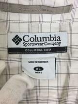 Columbia◆半袖シャツ/XL/-/WHT/チェック/AM7322_画像3