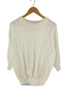 ANAYI* sweater ( thin )/38/ polyester /WHT/101918-16-620-01-380