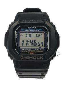 CASIO◆ソーラー腕時計・G-SHOCK/デジタル/ラバー/BLK/BLK