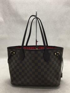 LOUIS VUITTON◆ネヴァーフルPM_ダミエ・エベヌ_BRW/N41359