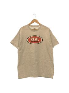 REAL Skateboards/sk8/Tシャツ/XL/-/GRY