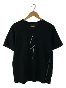 agnes b. homme◆プリントTシャツ/3/コットン/BLK