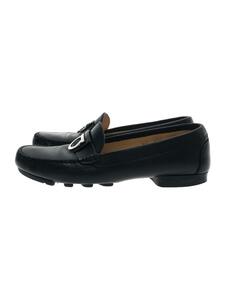 Salvatore Ferragamo◆ローファー/-/BLK/レザー/ソール減り有/つま先キズ有