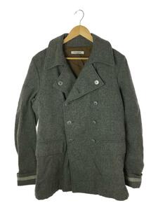 International Gallery BEAMS* pea coat /48/ wool /GRY/ plain 