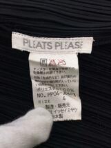 PLEATS PLEASE ISSEY MIYAKE◆ジャケット/4/ポリエステル/ブラック/無地/PP04-JD623_画像3