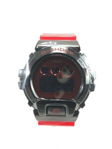 CASIO◆クォーツ腕時計_G-SHOCK/デジタル/RED/RED